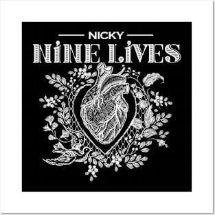 Nicky Nine Lives Heart Posters and Art